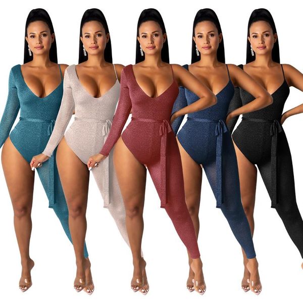 women's jumpsuits & rompers one shoulder bodysuit evening party womens long sleeve jumpsuit elegant v neck autumn warm gothic 2021, Black;white
women's jumpsuits & rompers one shoulder bodysuit evening party womens long sleeve jumpsuit elegant v neck autumn warm gothic 2021, Black;white