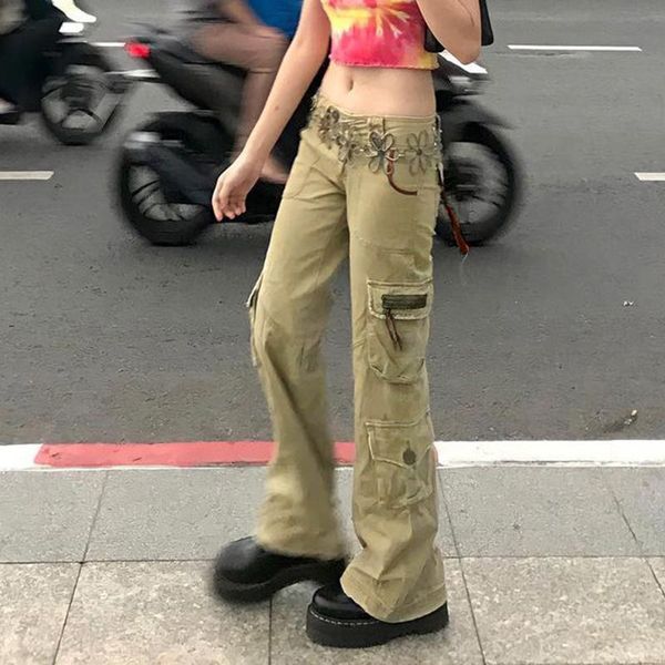 women's jeans 2000s retro low rise staright denim women harajuku grunge cargo pants long straight trousers big pockets streetwear, Blue
women's jeans 2000s retro low rise staright denim women harajuku grunge cargo pants long straight trousers big pockets streetwear, Blue