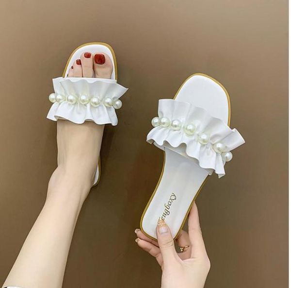 slippers 2021 fashion women shoes pearl decoration flat sandals casual versatile and comfortable, Black
slippers 2021 fashion women shoes pearl decoration flat sandals casual versatile and comfortable, Black