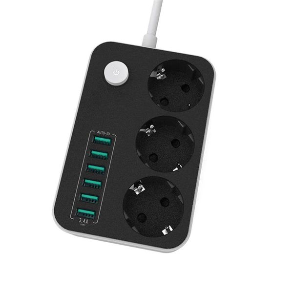 smart power plugs 2500w 10a extension cord surge protection household charger charging ports strips 6 usb eu plug universal socket
smart power plugs 2500w 10a extension cord surge protection household charger charging ports strips 6 usb eu plug universal socket