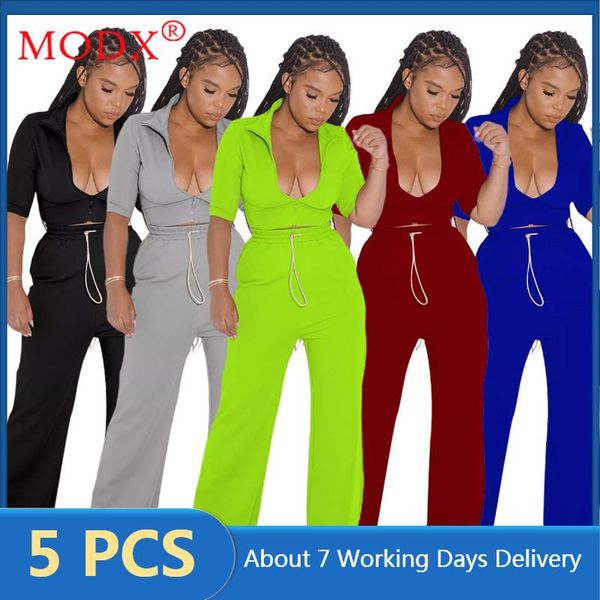 women's two piece pants bulk items wholesale lots fitness sportsuits women fall half sleeve zipper short + wide leg pant 2 set outfits, White
women's two piece pants bulk items wholesale lots fitness sportsuits women fall half sleeve zipper short + wide leg pant 2 set outfits, White