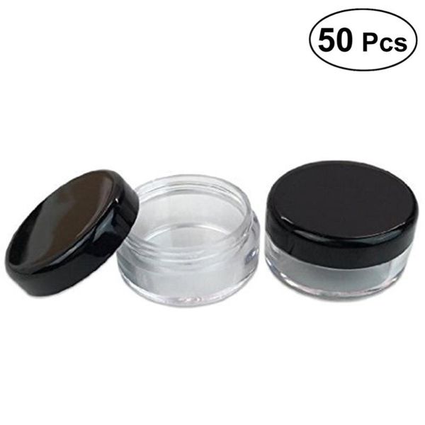 storage bottles & jars 50pcs cosmetic container empty 5g/5ml round jar pot with lid (black lid)
storage bottles & jars 50pcs cosmetic container empty 5g/5ml round jar pot with lid (black lid)