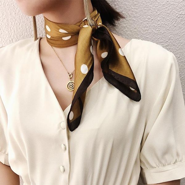 scarves spring summer sqaure dot gold print silk faux digital decorative female, Blue;gray
scarves spring summer sqaure dot gold print silk faux digital decorative female, Blue;gray