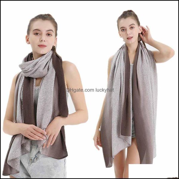 hats, & gloves fashion aessories winter scarves women gradient pleated scarf lady cotton linen contrast color shawl wraps drop delivery 2021, Blue;gray
hats, & gloves fashion aessories winter scarves women gradient pleated scarf lady cotton linen contrast color shawl wraps drop delivery 2021, Blue;gray