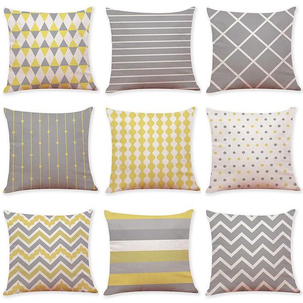 cushion/decorative pillow yellow cushion cover gray and white geometric rhombus wave abstract art throw cases for living room chair decor
cushion/decorative pillow yellow cushion cover gray and white geometric rhombus wave abstract art throw cases for living room chair decor