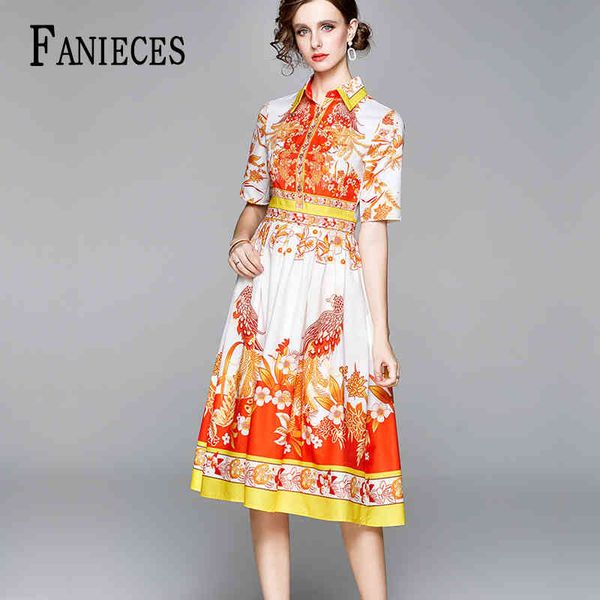 dress women autumn midi long dresses runway vintage orange print turn-down collar short sleeve casual vestidos 210520, Black;gray
dress women autumn midi long dresses runway vintage orange print turn-down collar short sleeve casual vestidos 210520, Black;gray