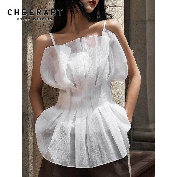 women's tanks & camis cheerart white mesh spaghetti strap summer tunic cami women 2021 designer ruffle tube korean fashion clothing
women's tanks & camis cheerart white mesh spaghetti strap summer tunic cami women 2021 designer ruffle tube korean fashion clothing