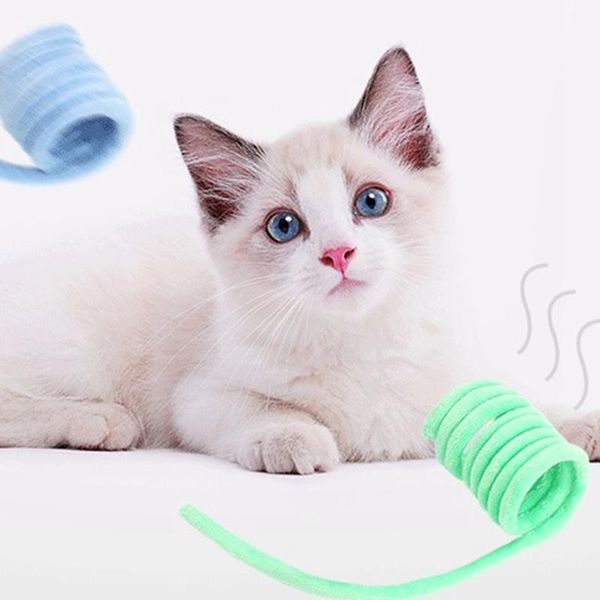 cat toys colorful spring toy plastic solid color catnip plush coil interactive spiral soft short-haired pet supplies
cat toys colorful spring toy plastic solid color catnip plush coil interactive spiral soft short-haired pet supplies