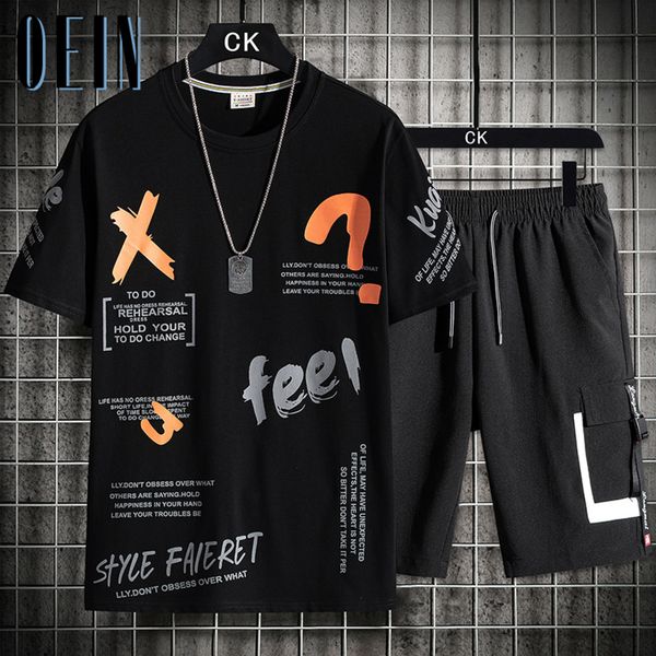 oein - men's t-shirt and shorts summer breathable casual t-shirt, running harajuku printed sports set, new in 2021, Gray
oein - men's t-shirt and shorts summer breathable casual t-shirt, running harajuku printed sports set, new in 2021, Gray