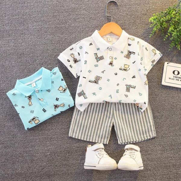 summer kid boys short-sleeved striped shorts suit lapel print fashion soft cotton shirt children's clothes sets clothing, White
summer kid boys short-sleeved striped shorts suit lapel print fashion soft cotton shirt children's clothes sets clothing, White
