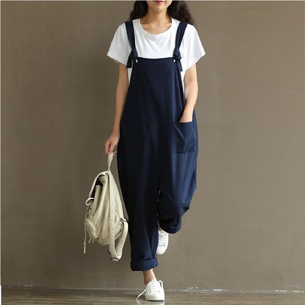 women's jumpsuits & rompers 2021 plus size overalls women summer casual vintage spaghetti strap playsuit solid bib pants lady long stra, Black;white
women's jumpsuits & rompers 2021 plus size overalls women summer casual vintage spaghetti strap playsuit solid bib pants lady long stra, Black;white