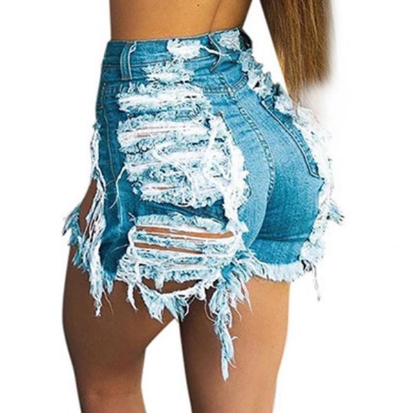 women's shorts light blue ripped cut out denim with tassel women streetwear high waist hollow summer hole jean plus size, White;black
women's shorts light blue ripped cut out denim with tassel women streetwear high waist hollow summer hole jean plus size, White;black