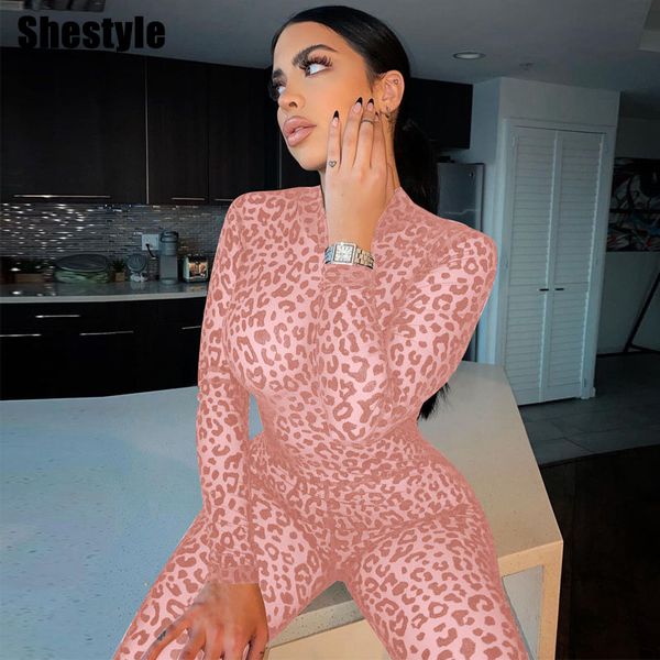 shestyle 2021 jumpsuits women mesh leopard velvet zipper mock neck black bodycon gray pink clubwear party garmentby air, Black;white
shestyle 2021 jumpsuits women mesh leopard velvet zipper mock neck black bodycon gray pink clubwear party garmentby air, Black;white