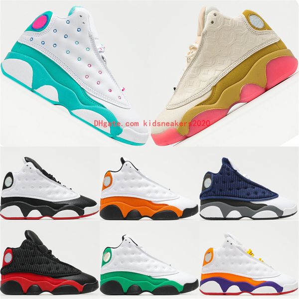 2021 jumpman 13 girls boys basketball sneakers fashion casual white soar green pink reverse he got game bred 13s kids sports trainers shoes, Black
2021 jumpman 13 girls boys basketball sneakers fashion casual white soar green pink reverse he got game bred 13s kids sports trainers shoes, Black