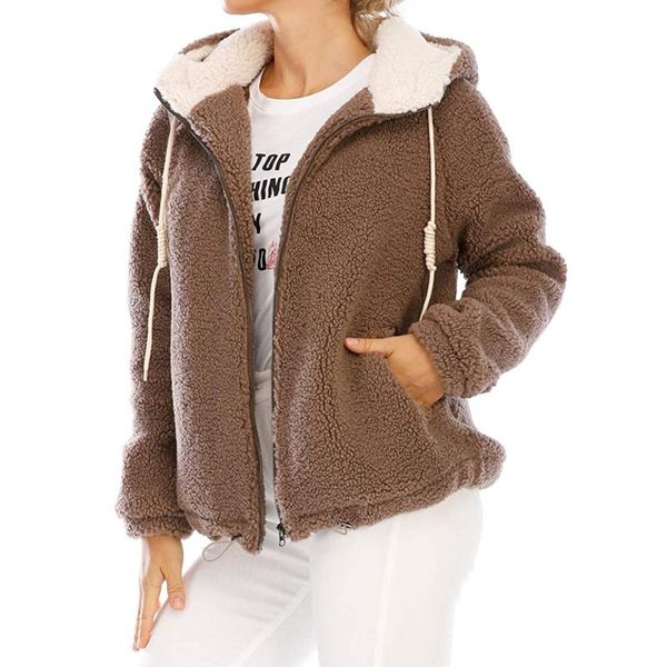 women's jackets women hooded teddy coat winter casual jacket female outwear casaco feminino inverno kurtka zimowa damska, Black;brown
women's jackets women hooded teddy coat winter casual jacket female outwear casaco feminino inverno kurtka zimowa damska, Black;brown