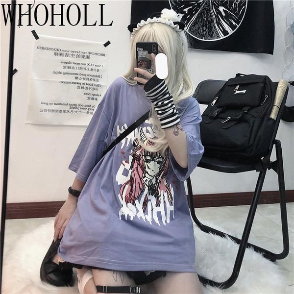 women's t-shirt whoholl short sleeve female 2021 summer gothic punk clothes cartoon printing loose bf student harajuku fashion, White
women's t-shirt whoholl short sleeve female 2021 summer gothic punk clothes cartoon printing loose bf student harajuku fashion, White