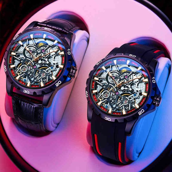 ailang men's watch stainless steel automatic hollow mechanical double tours sports waterproof luxury lighters 8626, Slivery;brown
ailang men's watch stainless steel automatic hollow mechanical double tours sports waterproof luxury lighters 8626, Slivery;brown