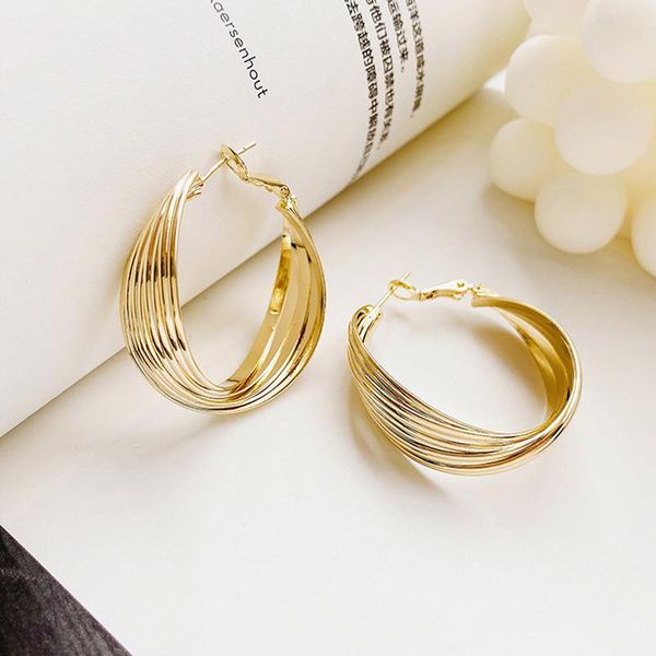 hoop & huggie twisted ring earrings for women korean niche design earring simple and fashionable wild earings fashion jewelry, Golden;silver
hoop & huggie twisted ring earrings for women korean niche design earring simple and fashionable wild earings fashion jewelry, Golden;silver