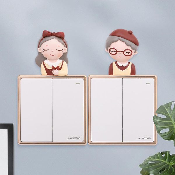 wall stickers 3d cartoon girl/boy resin switch diy living room doorbell sticker creative decor home decoration accessories
wall stickers 3d cartoon girl/boy resin switch diy living room doorbell sticker creative decor home decoration accessories