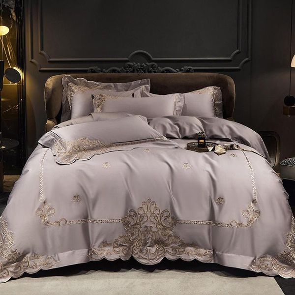 bedding sets luxury chic embroidered egyptian cotton duvet cover set soft king/ size 4pcs purple blue bed sheet pillowcases
bedding sets luxury chic embroidered egyptian cotton duvet cover set soft king/ size 4pcs purple blue bed sheet pillowcases