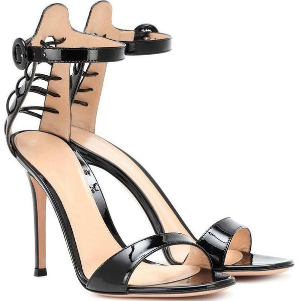 high heels brand women shoes buckle strap thin heel open toe modern sandals patchwork gladiator women's lady shoe, Black
high heels brand women shoes buckle strap thin heel open toe modern sandals patchwork gladiator women's lady shoe, Black