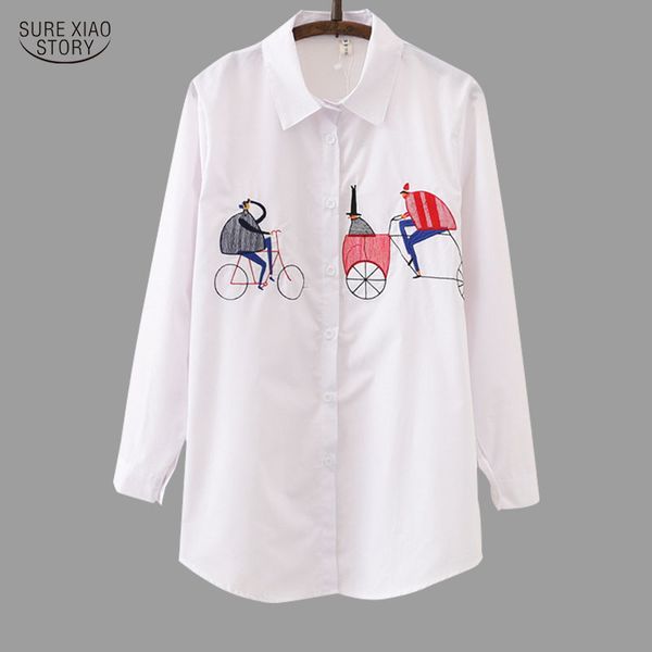 korean style long sleeve white women shirt summer cotton casual loose embroidery turn up collar female blouse 5085 50 210510
korean style long sleeve white women shirt summer cotton casual loose embroidery turn up collar female blouse 5085 50 210510