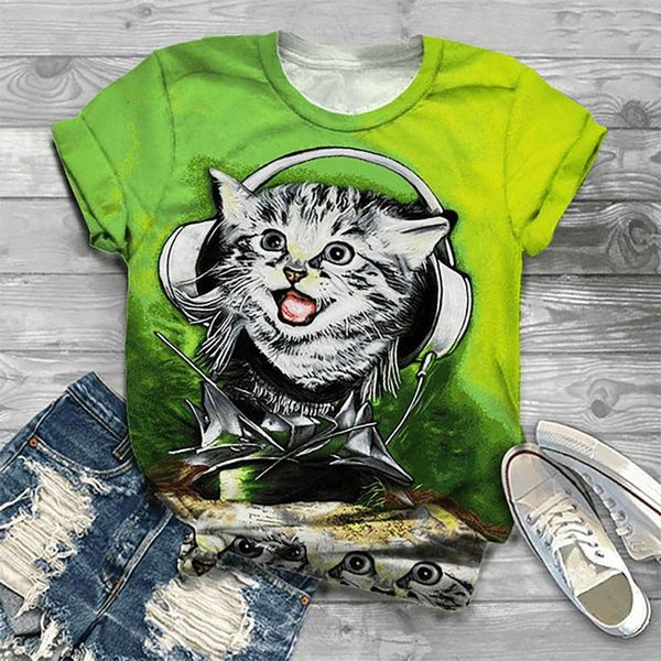 women's t-shirt 40# cartoon 3d printing short sleeve crew-neck harajuku tee oversized graphic t shirt tunics, White
women's t-shirt 40# cartoon 3d printing short sleeve crew-neck harajuku tee oversized graphic t shirt tunics, White