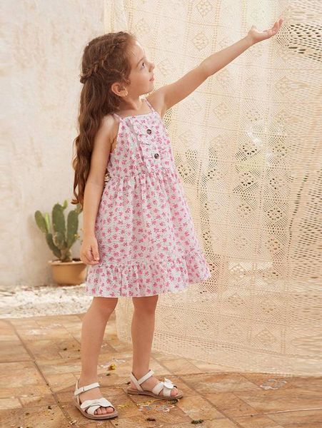 toddler girls allover floral print button front ruffle trim cami dress she, Red;yellow
toddler girls allover floral print button front ruffle trim cami dress she, Red;yellow
