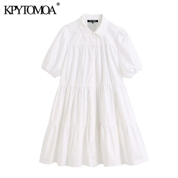 kpytomoa women sweet fashion ruffled white mini dress vintage lapel collar puff sleeve female dresses chic vestidos mujer 210323, Black;gray
kpytomoa women sweet fashion ruffled white mini dress vintage lapel collar puff sleeve female dresses chic vestidos mujer 210323, Black;gray