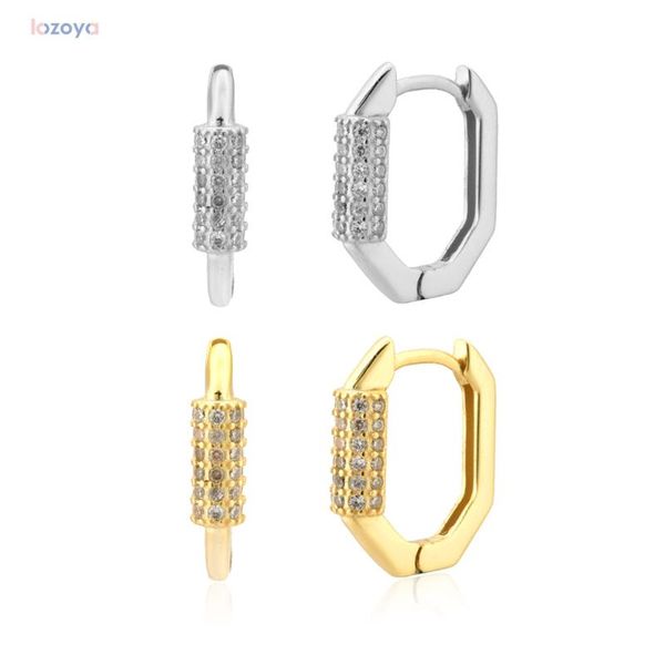 hoop & huggie lozoya 925 sterling silver earring circle geometric gold 8.5mm zircon pave hoops oval loops piercing pendiente jewels, Golden;silver
hoop & huggie lozoya 925 sterling silver earring circle geometric gold 8.5mm zircon pave hoops oval loops piercing pendiente jewels, Golden;silver