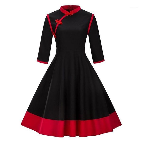 casual dresses aovica 3xl 4xl plus size women clothing pin up vestidos autumn winter retro party robe rockabilly 50s vintage, Black;gray
casual dresses aovica 3xl 4xl plus size women clothing pin up vestidos autumn winter retro party robe rockabilly 50s vintage, Black;gray