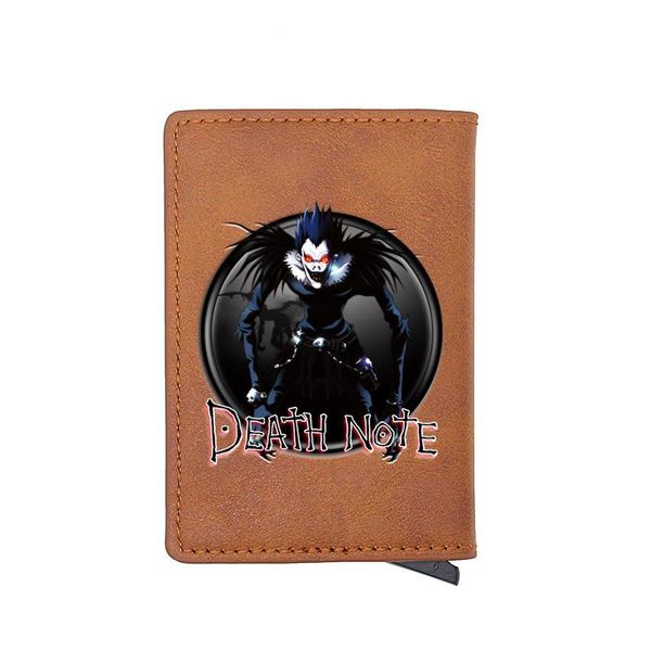 card holders classic death note design digital printing leather holder wallet retro men women aluminium short purse, Brown;gray
card holders classic death note design digital printing leather holder wallet retro men women aluminium short purse, Brown;gray