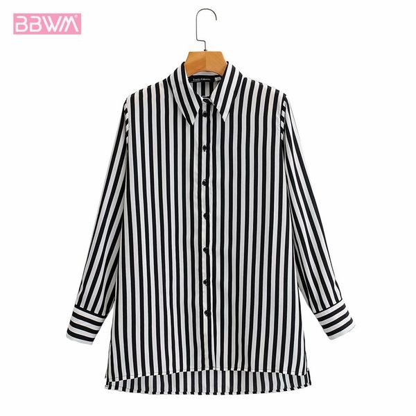 striped lapel long sleeve sun protection single breasted chic female harajuku korean style loose women's shirt 210507, White
striped lapel long sleeve sun protection single breasted chic female harajuku korean style loose women's shirt 210507, White