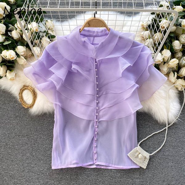 neploe vintage court style ruffles patchwork blouse women o neck short sleeve multicolor blusas summer holiday shirt 210510, White
neploe vintage court style ruffles patchwork blouse women o neck short sleeve multicolor blusas summer holiday shirt 210510, White