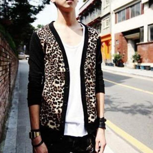 men's t-shirts european and american men out of the street leopard long-sleeved t-shirt cardigan shirt large size costumes night field, White;black
men's t-shirts european and american men out of the street leopard long-sleeved t-shirt cardigan shirt large size costumes night field, White;black
