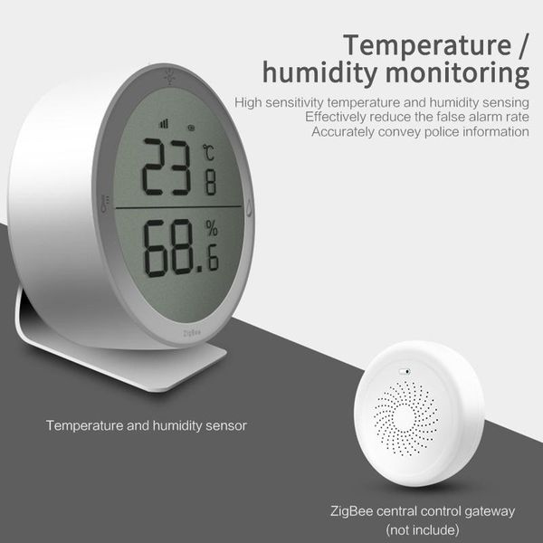 smart home control tuya zigbee temperature humidity sensor led display device works with life app alexa google assistant
smart home control tuya zigbee temperature humidity sensor led display device works with life app alexa google assistant