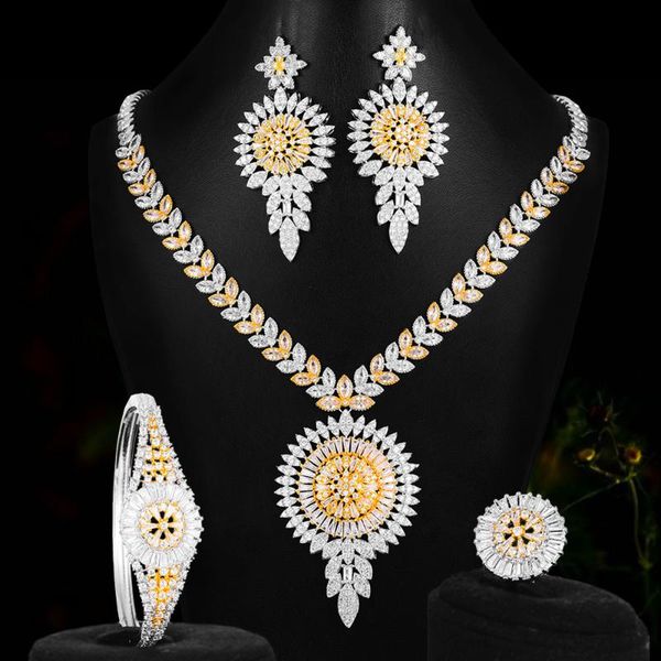 earrings & necklace blachette jewelry luxury women bridal wedding bracelet earring ring setscubic zirconia party show design high quality, Silver
earrings & necklace blachette jewelry luxury women bridal wedding bracelet earring ring setscubic zirconia party show design high quality, Silver