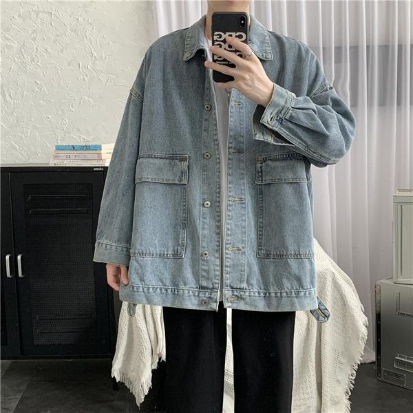 men's jackets jacket korean fashion student work clothes cowboy spring and autumn brand hip hop ruffian handsome, Black;brown
men's jackets jacket korean fashion student work clothes cowboy spring and autumn brand hip hop ruffian handsome, Black;brown