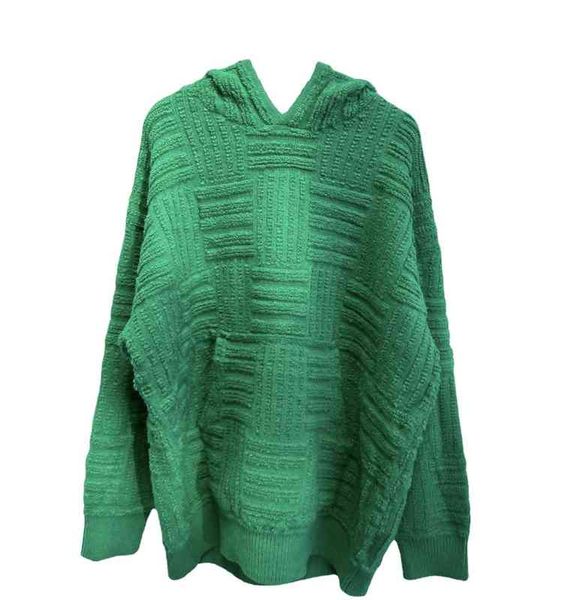 hip hop bottega fashion yangmen 22ss autumn and winter new bv venet green woven checkered pattern casual loose simple hooded knitted sweater, Black
hip hop bottega fashion yangmen 22ss autumn and winter new bv venet green woven checkered pattern casual loose simple hooded knitted sweater, Black