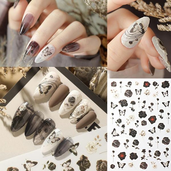 stickers & decals 1 sheet black rose nail art 3d for nails flower manicure japanese butterfly design diy floral accessories
stickers & decals 1 sheet black rose nail art 3d for nails flower manicure japanese butterfly design diy floral accessories