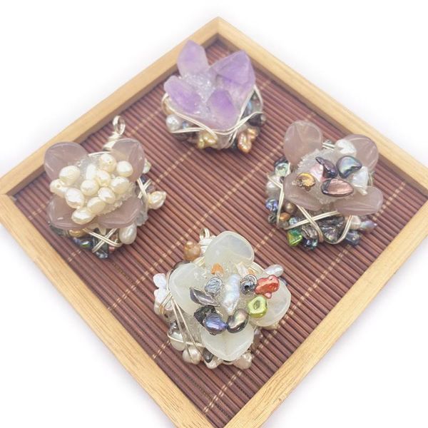 charms irregular freshwater pearl necklace crystal petal flower heart stainless steel winding exquisite lady pendant, Bronze;silver
charms irregular freshwater pearl necklace crystal petal flower heart stainless steel winding exquisite lady pendant, Bronze;silver