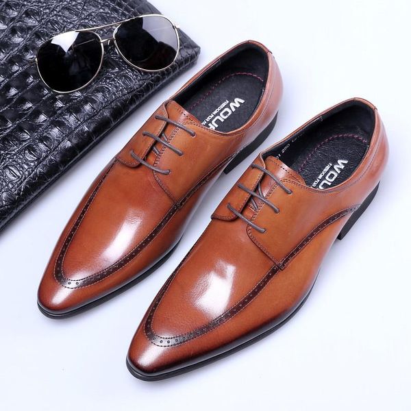pointed-toe leather shoes, trendy men, lace-up soft-soled business formal shoes dress, Black
pointed-toe leather shoes, trendy men, lace-up soft-soled business formal shoes dress, Black