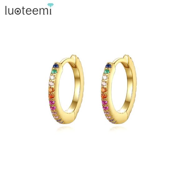 hoop & huggie luoteemi gold round circle earring for women multiple color cubic zircon fashion christmas oro laminado joyeria, Golden;silver
hoop & huggie luoteemi gold round circle earring for women multiple color cubic zircon fashion christmas oro laminado joyeria, Golden;silver