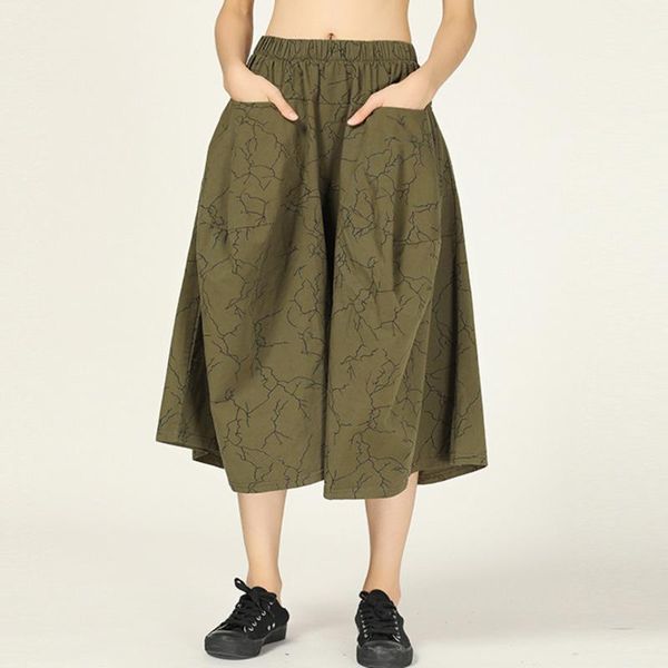women's pants & capris fashion green abstract twig print elastic waist woman nine points wide leg casual simple tide autumn tv912, Black;white
women's pants & capris fashion green abstract twig print elastic waist woman nine points wide leg casual simple tide autumn tv912, Black;white