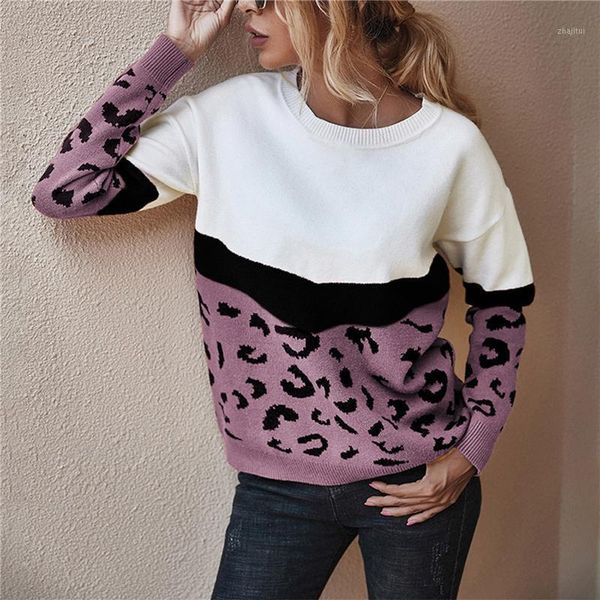 fashion leopard patchwork ladies sweater autumn winter knitted o neck long sleeve casual female pullovers women's sweaters, White;black
fashion leopard patchwork ladies sweater autumn winter knitted o neck long sleeve casual female pullovers women's sweaters, White;black
