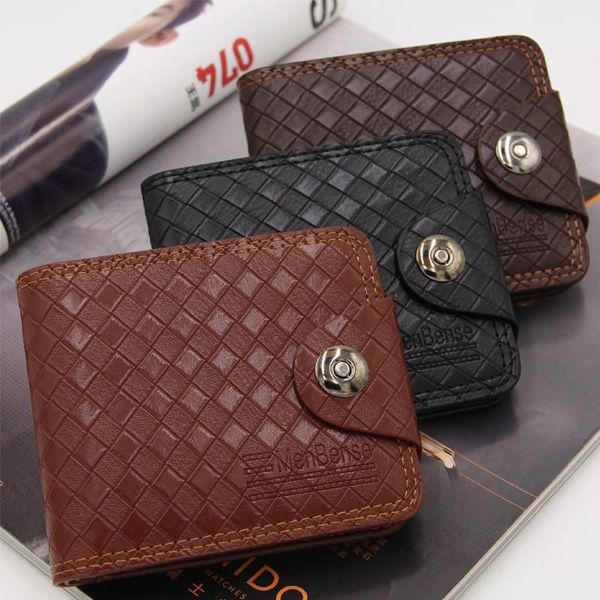 men fashion pu leather short wallets weaving pattern men's quality coin purse small carteiras dollar thin 3-fold wallet solid, Red;black
men fashion pu leather short wallets weaving pattern men's quality coin purse small carteiras dollar thin 3-fold wallet solid, Red;black