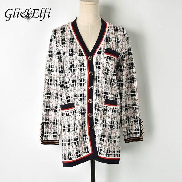 women's sweaters gli&elfi women plaid knitting cardigan single-breasted pocket 2021 autumn outwear lady slim elastic plush elegant knit, White;black
women's sweaters gli&elfi women plaid knitting cardigan single-breasted pocket 2021 autumn outwear lady slim elastic plush elegant knit, White;black