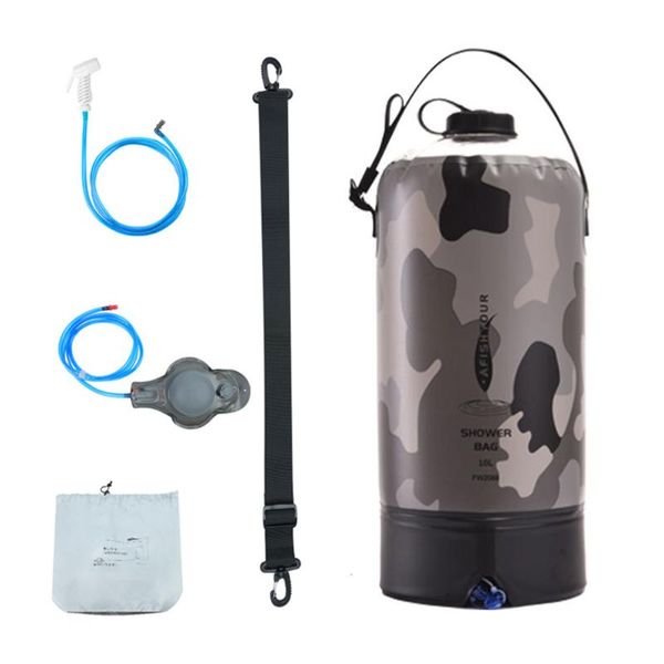 outdoor water bag camping collapsible container 10l capacity portable shower pvc storage bags
outdoor water bag camping collapsible container 10l capacity portable shower pvc storage bags