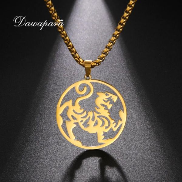pendant necklaces dawapara animal mythical beast amulet necklace men talisman stainless steel jewelry, Silver
pendant necklaces dawapara animal mythical beast amulet necklace men talisman stainless steel jewelry, Silver