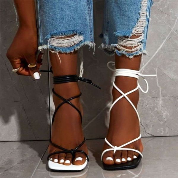 heels summer thin heel strap clip toe high heels women's large sandals, Black
heels summer thin heel strap clip toe high heels women's large sandals, Black